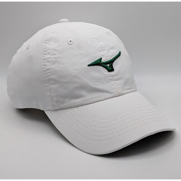 Mizuno Golf Baseball Cap Adjustable Strap Back Hat Classic White Green Tennis - Picture 1 of 6